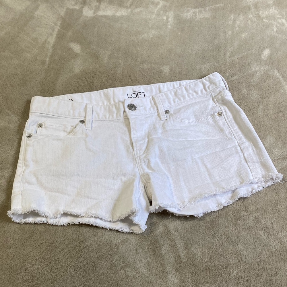 Ann Taylor Loft Original Cut Off Denim Shorts